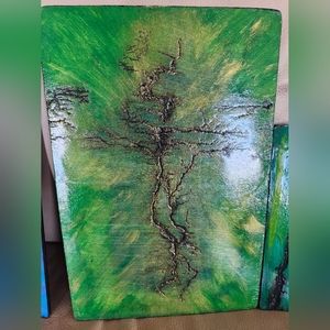 Electric Art -- variety of colors & patterns, rectangle